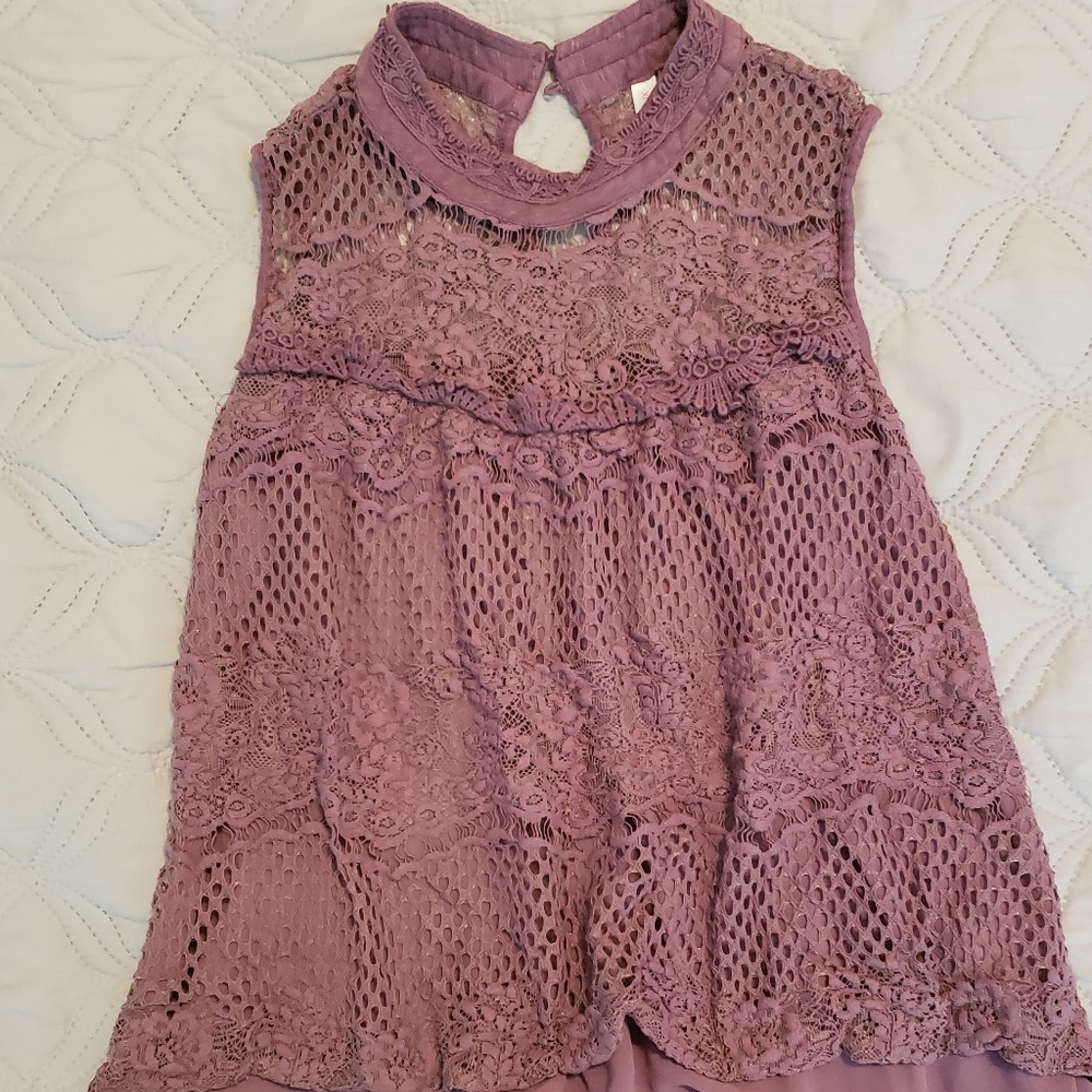 Mulberry tank blouse